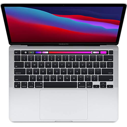 Image of Apple Late 2020 MacBook Pro with M1 Chip, 13.3 inch, 16GB RAM, 512GB SSD, Silver (Renewed)