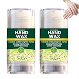 Feuchtigkeitsspendendes Handwachs, Trockene Hautrevitalisierende Wachse, Schnell Einziehende Handwachse, Weichmachendes Zartes Wachs, Mildes Hautfreundliches, Lang Anhaltende Hydratation, (2PCS)