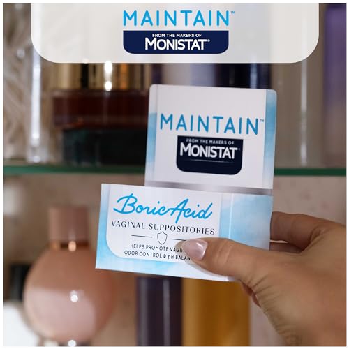 from The Makers of Monistat, Maintain Boric Acid Suppositories for Women, Fragrance-Free Inserts for Vaginal Odor Control and pH Balance Without Irritation, 30 Count - Image 5