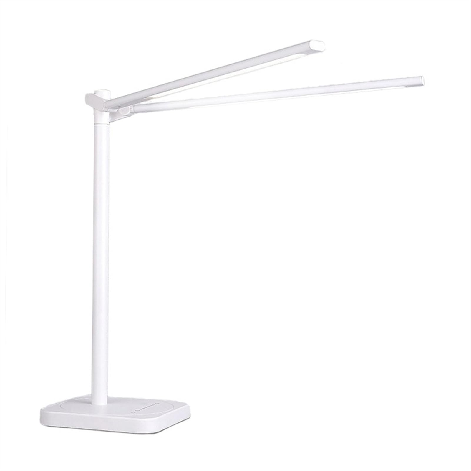 Lampada da Comodino per Ufficio Lampada da scrivania a LED con doppio braccio oscillante, lampada da scrivania pieghevole regolabile da 15 W, lampada da tavolo dimmerabile al tocco con 3 modalità di i