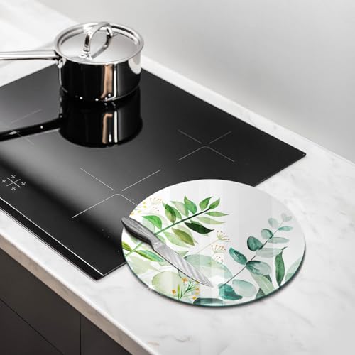 Planche à découper induction en matériau résistant de 30cm style feuilles - 3