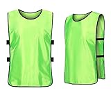 Cheuling 12 Stück Sport Trikot Leibche Fußball Trainingsleibchen für Kinder und Erwachsene, Markierungshemd Trainingsleibchen Team-Spiel Bibs für Herren Damen Senioren Junioren