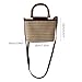 APGLSXY Fashion Straw Woven Bag Small Bucket Bag Crossbody Bag SummerBeach Shoulder Bag