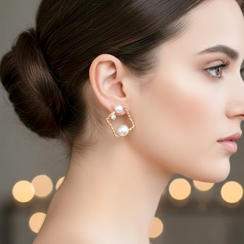 Image of Modern Dangle Earrings for Women | Chic Statement Earrings for Girls | Stylish Lightweight Fashion Jewelry for Casual, Party & Special Occasions