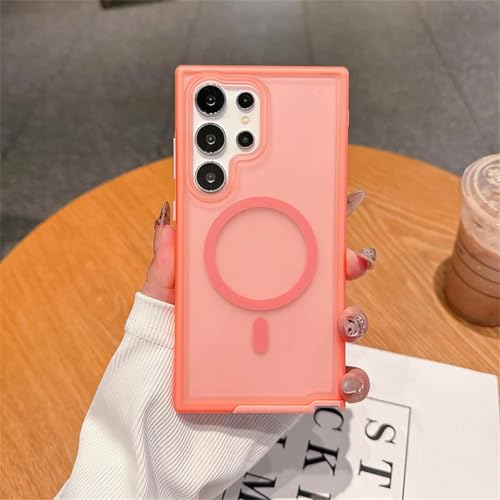 Coque Samsung S23 Ultra antichoc transparente rose fin des rayures