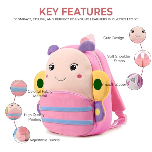 Image of ADISA Kids Backpack Toddler Bag Back Pack Plush Cartoon for Girls and Boys 1-5 Years