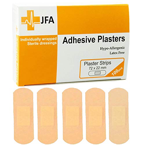 Jfa lavables Grande Bande pansements 22u00a0x 72u00a0mm Lot de 100