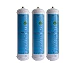 Set 3 Pezzi Bombole Co2 E290 Usa e Getta 600 grammi Uso Alimentare Attacco Standard 11 mm passo da 1