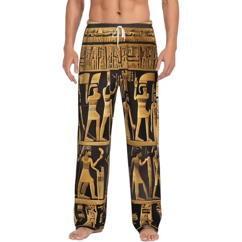 Pantalon de pyjama égyptien polaire homme : anti-froid avec poches
