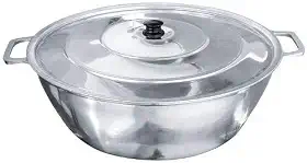Tacho Alumínio Fundido Polido Industrial Grosso Hotel 28cm 3,5L
