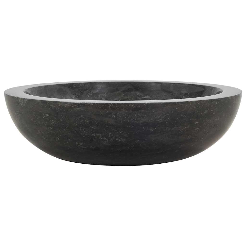 Lavabo in marmo nero, 40 x 12 cm, lavabo da appoggio per ospiti, WC per bagno, ristrutturazione, ristrutturazione