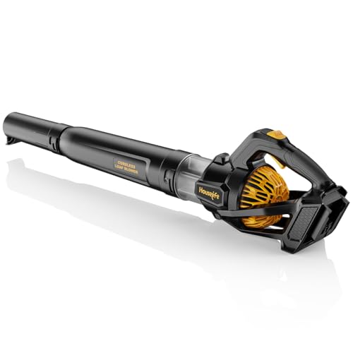 600 CFM Cordless Leaf Blower Compatible with DEWALT 20V MAX Battery (Tool Only), 150 MPH Ultra Lightweight Battery Powered Leaf Blowers, 3-Speed Turbo Handheld Blower for Lawn Yard Patio Driveway Snow by Houselife - Used condition - US$57.36