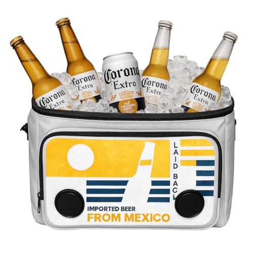 Corona Insulated Cooler with Speakers Holds 36 cans - Modern