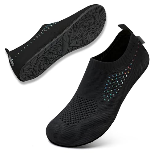 Image of WateLves Womens Barefoot Water Shoes Travel House Slippers for Indoor and Outdoor Aqua Socks for Beach Swim Surf Yoga Dancing Camping Must Haves