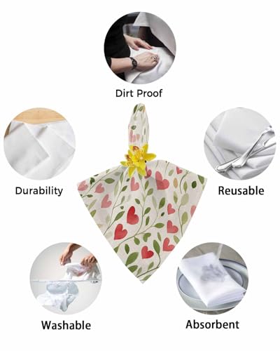 Servilletas de Tela Beige Cuadradas Pack de 4 50.5x50.5 cm miniatura 6