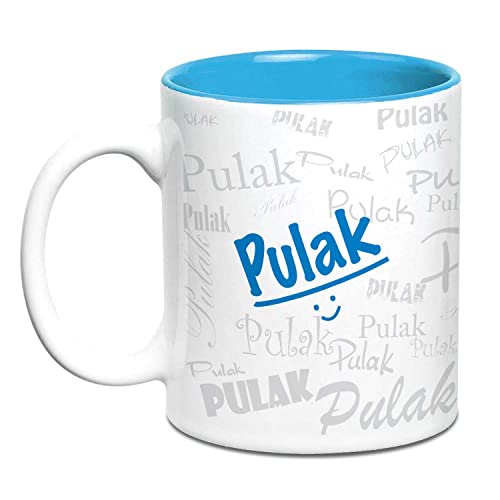 Image of Hot Muggs Me Graffiti Mug - Pulak Personalised Name Ceramic, 315ml, 1 Unit