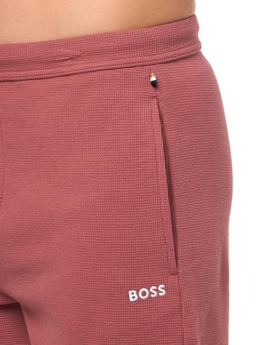 Image of BOSS Men's Waffle Contrast Logo Lounge Shorts