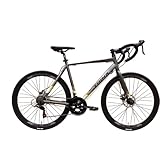トリンクス(TRINX) 【ロードバイク】ダブルディスクブレーキ 14Speed 軽量 アルミフレーム700C ディスクブレーキロードエントリーモデル TEMPO2.1 グレー/ブラック 460mm