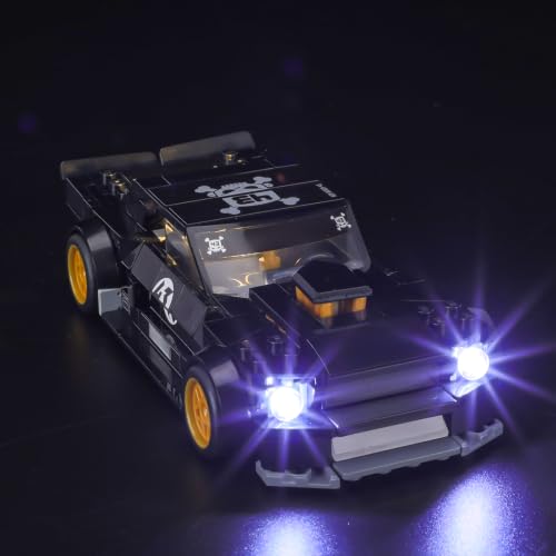 LED Light Set Compatible with Lego Ken Block's '65 Ford Mustang Hoonicorn V1 77262 Set, Light Kit for Lego 77262 Building Blocks Model, Not Included The Model Set