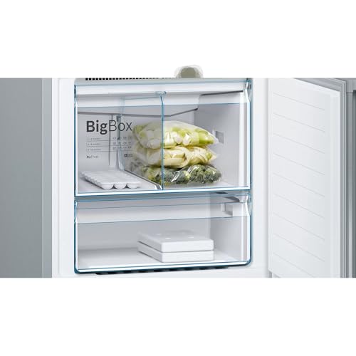Image of BOSCH 505L Frost Free Inverter Bottom Freezer Refrigerator (KGN56CI41I, Brushed Silver Steel, Anti-Fingerprint, MultiAirflow, VitaFresh Plus)