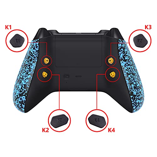 extremerate hope programable remap kit for xbox series xs controller upgrade boards amp redesigned back shell amp side rails amp back buttons for xbox core controller - textured blue