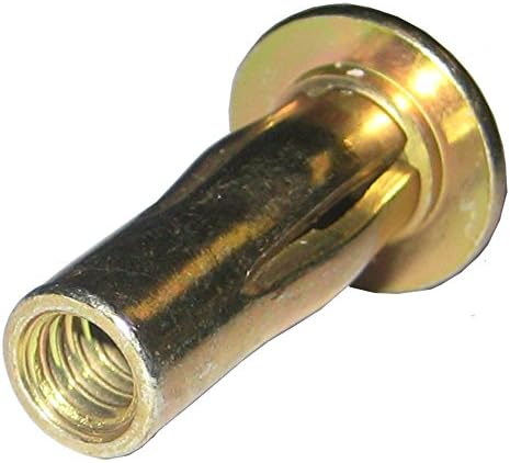 S31MG280 Steel PRE-BULBED Shank, Multi-Grip Rivet-NUT Gold ZINC Finish, 5/16-18 X .020-.280 Grip Range (Pack of 25)