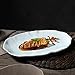 Miska owoców Płyta ceramiczna płyta Creative Duży płytki naczynia gospodarstwa domowe na parze Ryba danie sztućce steak płyta deserowa płyta do cateringu i domu (kolor: biały, rozmiar: 31 * 19,5 cm) m