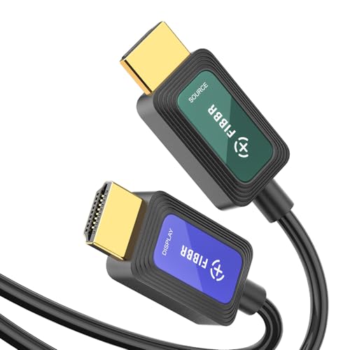 FIBBR Fiber Optic HDMI Cable 100 ft 2.1 8K