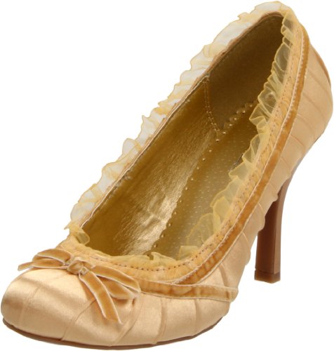 Ellie Shoes Women's 406-Doll Pump,Gold,7 M US
