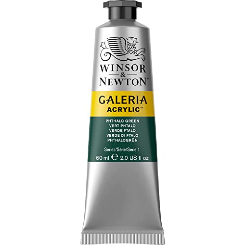 Image of Reeves Winsor and Newton, Phthalo Galeria Acrylic Paint Tube (60ml, 2 Fl Oz, Green)