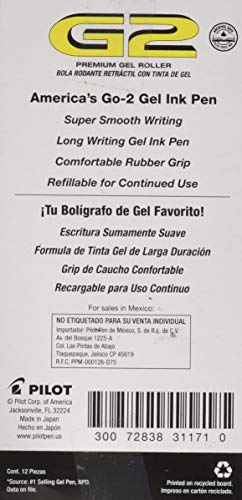 Bolígrafo Pilot Gel Retráctil de Punta Fina Azul miniatura 2