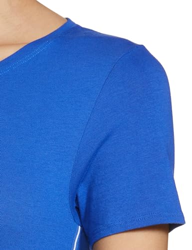 Image of Marks & Spencer Goodmove Womens Striped Cotton Blend Round Neck Regular Fit T Shirt