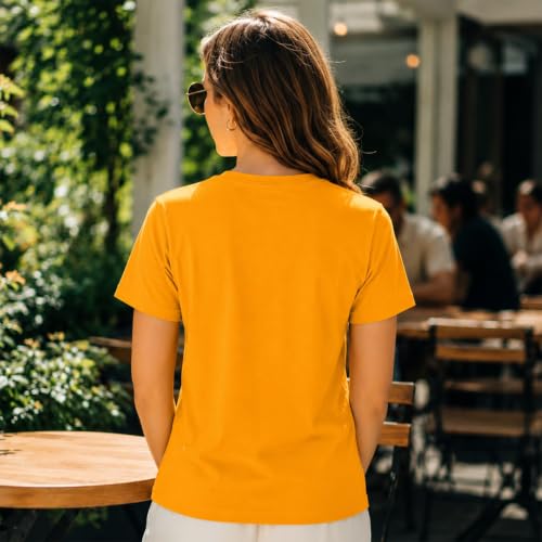 Image of Amazon Brand - INKAST Women Graphic Printed T-Shirt | Round Neck | Regular Fit | (Cotton Blend)