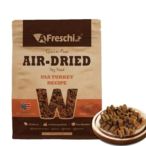 A Freschi srl Air-Dried Puppy & Adult Dog Food - Real Turkey Recipe | Grain-Free | High-Protein for...