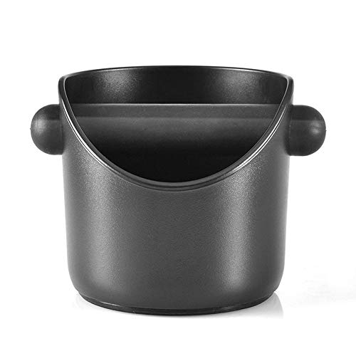 Contenitore per fondi di caffè, ABS plastica contenitore residui Barrel,knock-off contenitore per caffè motivi,Piccolo e leggero,Nero