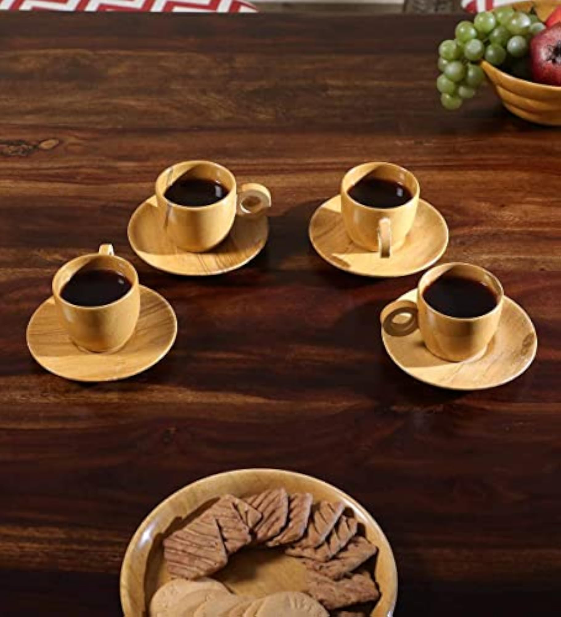 JAISALMER Handmade Golden Omkar Cup & Plate Set