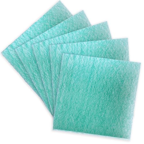 Bounprem Paint Booth Exhaust Fiberglass Filter Pad Paint Arrestor for Spray Booth 24 x 24(25)