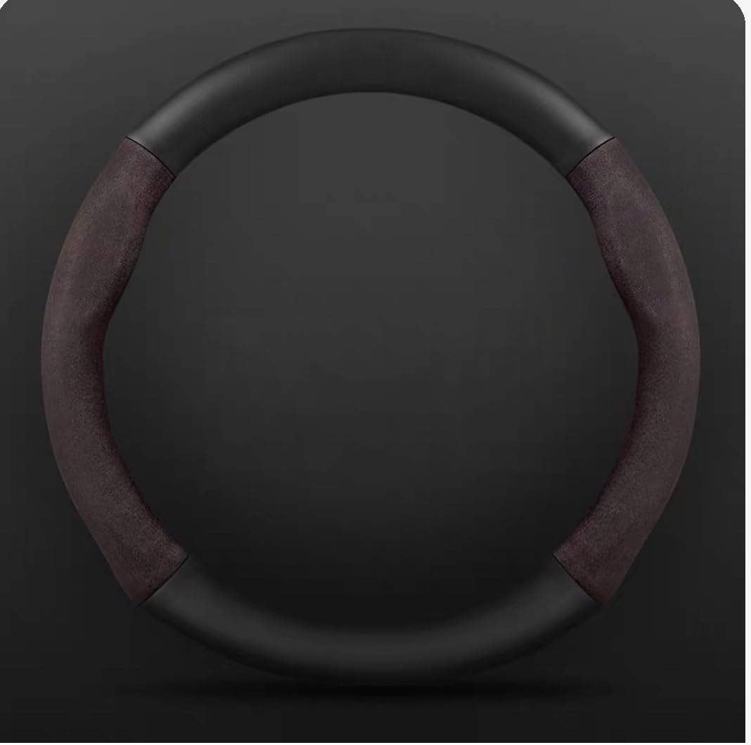 ZHANGLX Car Steering Wheel Cover for Mitsubishi Outlander 4/3/2/1.gen GN CW0 CW0W CWO CWOW 2003-2024, Stylish Non Slip Premium Steering Wheel Cover for Steering Wheel With Logo