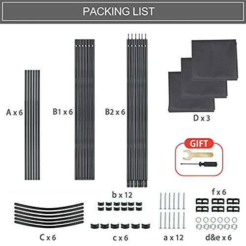 Partition Room Dividers 3 Panel Folding Privacy Screens 6 Ft Portable Office Walls Dividers For Room Separator 102"X20"X71", Grey #TOP6