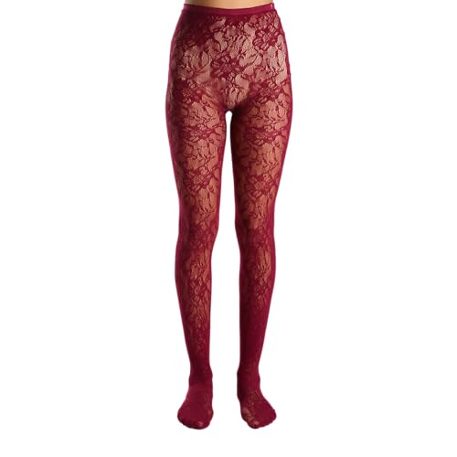 Image of Theater Women Lace Stockings | Stretchable | Comfortable Breathable Nylon Spandex | Warm and Soft Waistband | Free Size (S-4XL (24-48) In)