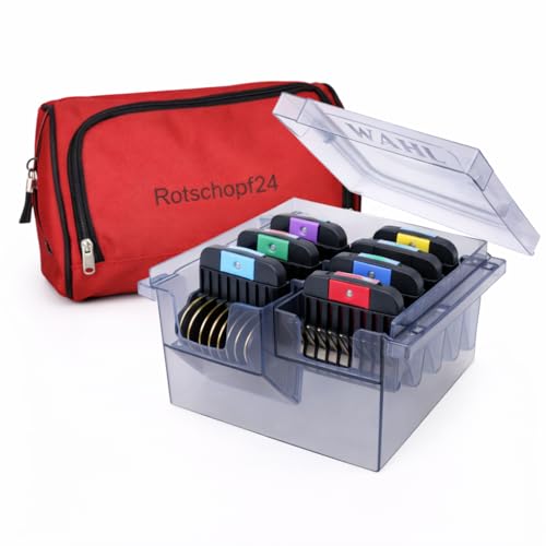 Samsebaer Edition für Moser Schermaschine, 8 x Metall Aufsteckkamm MAX 45 + 50 Schermaschine + Tasche. 43931