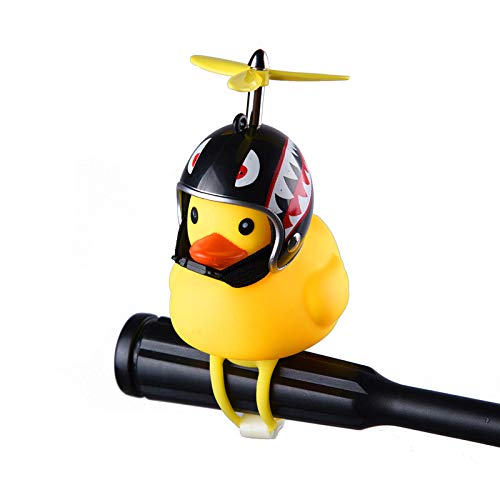 自転車ライト自転車ヘッドライト漫画アヒルヘッドランプ光沢のあるアヒル自転車ベルハンドルバー自転車アクセサリーかわいい小さな黄色いアヒルが自転車のライトを鳴らします