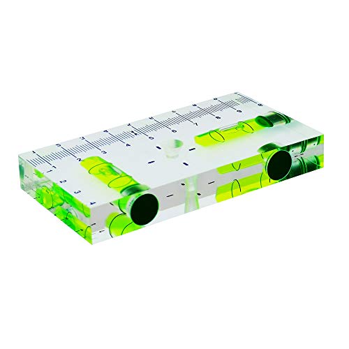 Transparent High-Precision T-Type Horizontal Bubble Magnetic Level For Two-Way Horizontal Measurement 95X51X13Mm #TOP4