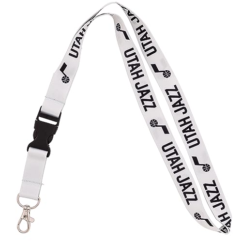 Desert Cactus Utah Jazz Lanyard Keychain Detachable NBA Breakaway Snap Buckle National Basketball Association Car Keys ID Badge Holder (Lanyard B)
