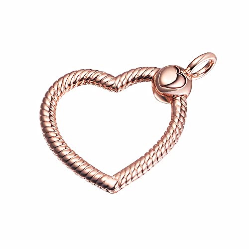 BAKCCI Ciondolo in argento 925 a forma di cuore in...