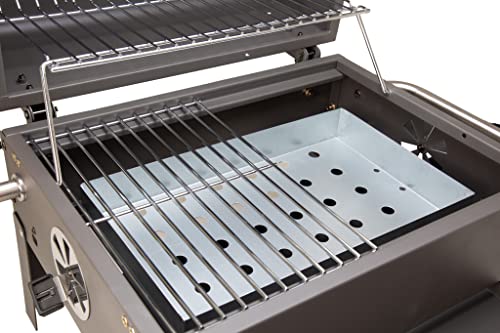 ACTIVA Tischgrill Holzkohle Angular ToGo I Camping Grill mit Deckel & Thermometer I Mini Grill ein gelungenes Barbecue – Bild 7