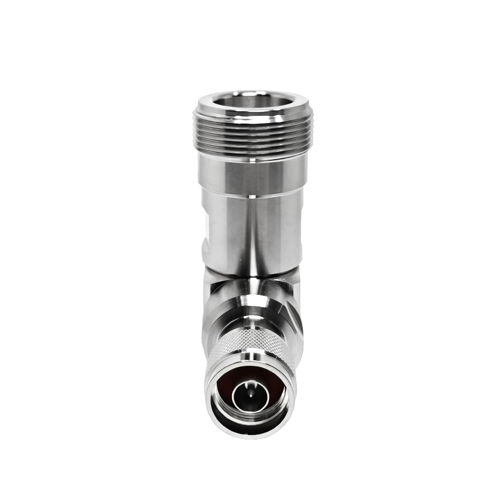 Adaptateur haute tension de type LC femelle à angle droit vers connecteur N mâle – 50 Ohm, DC-6 GHz, laiton plaqué tri-alliage
