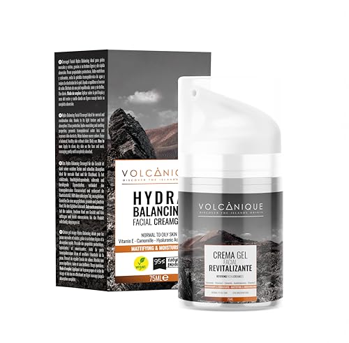 Volcanique Feuchtigkeitsspendende und ausgleichende Gesichtscreme für normale und Mischhaut, Gel-Textur - 75 ml