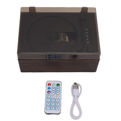 Tosuny Tragbarer CD Player mit Retro Design und Bluetooth 5.1, Persönlicher Stereo Player, Unterstützt CD/MP3/USB/AUX, Fernbedienung, Holzlautsprecher für den Schreibtisch Im...