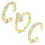 14K Gold Filled cz hug